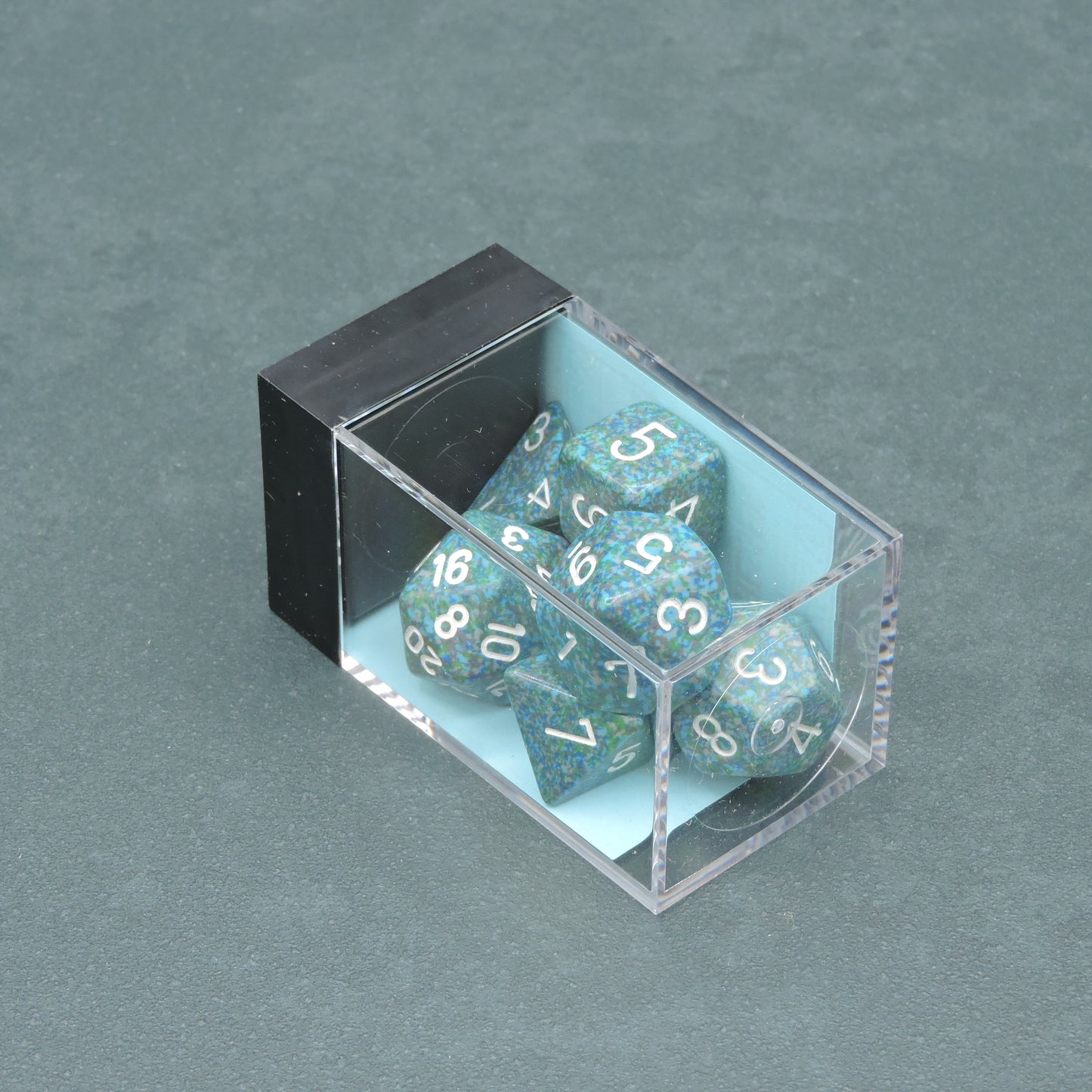 Sea Speckled Polyhedral 7-die Set