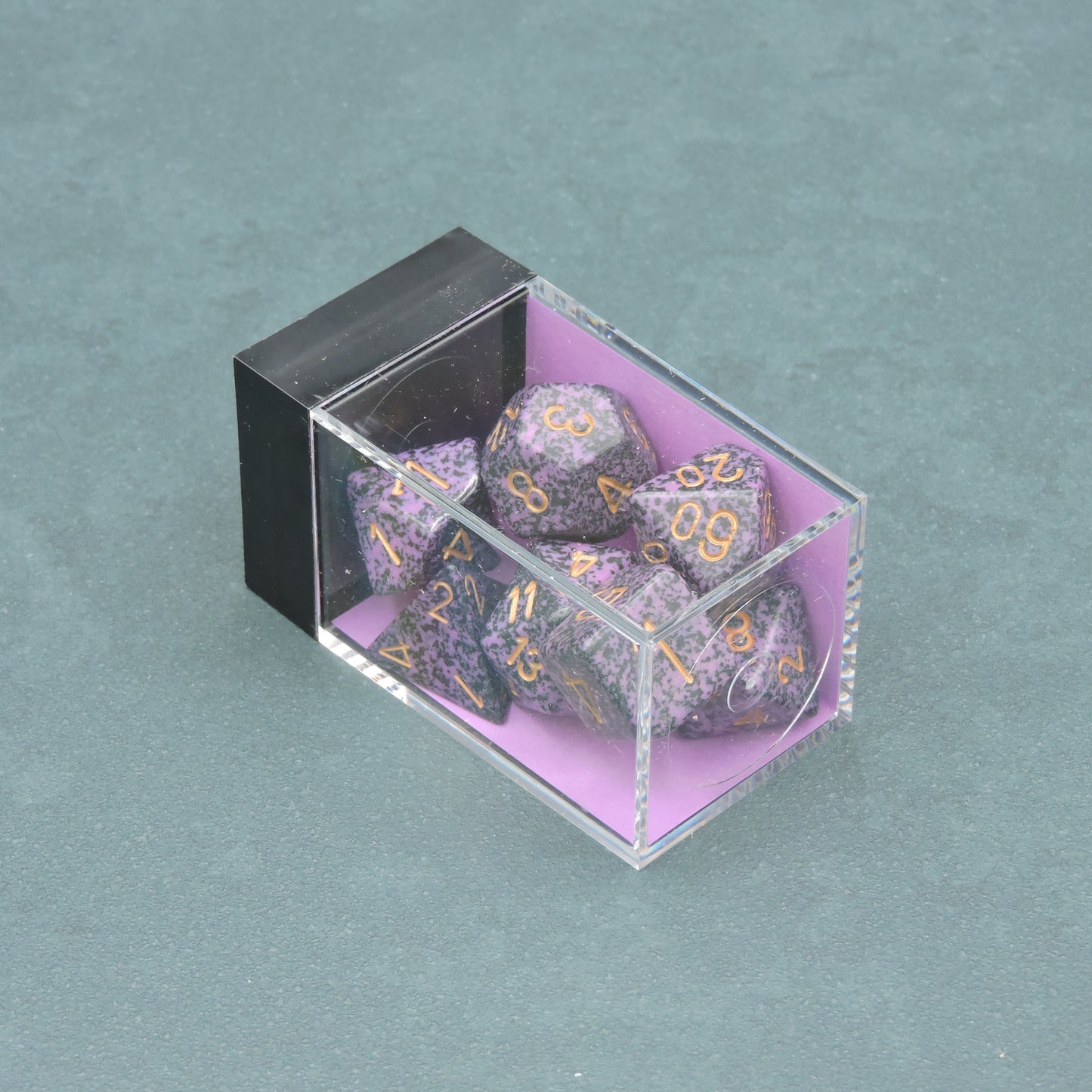 Hurricane Speckled Polyhedral 7-die Set