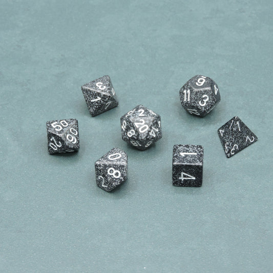 Ninja Speckled Polyhedral 7-die Set
