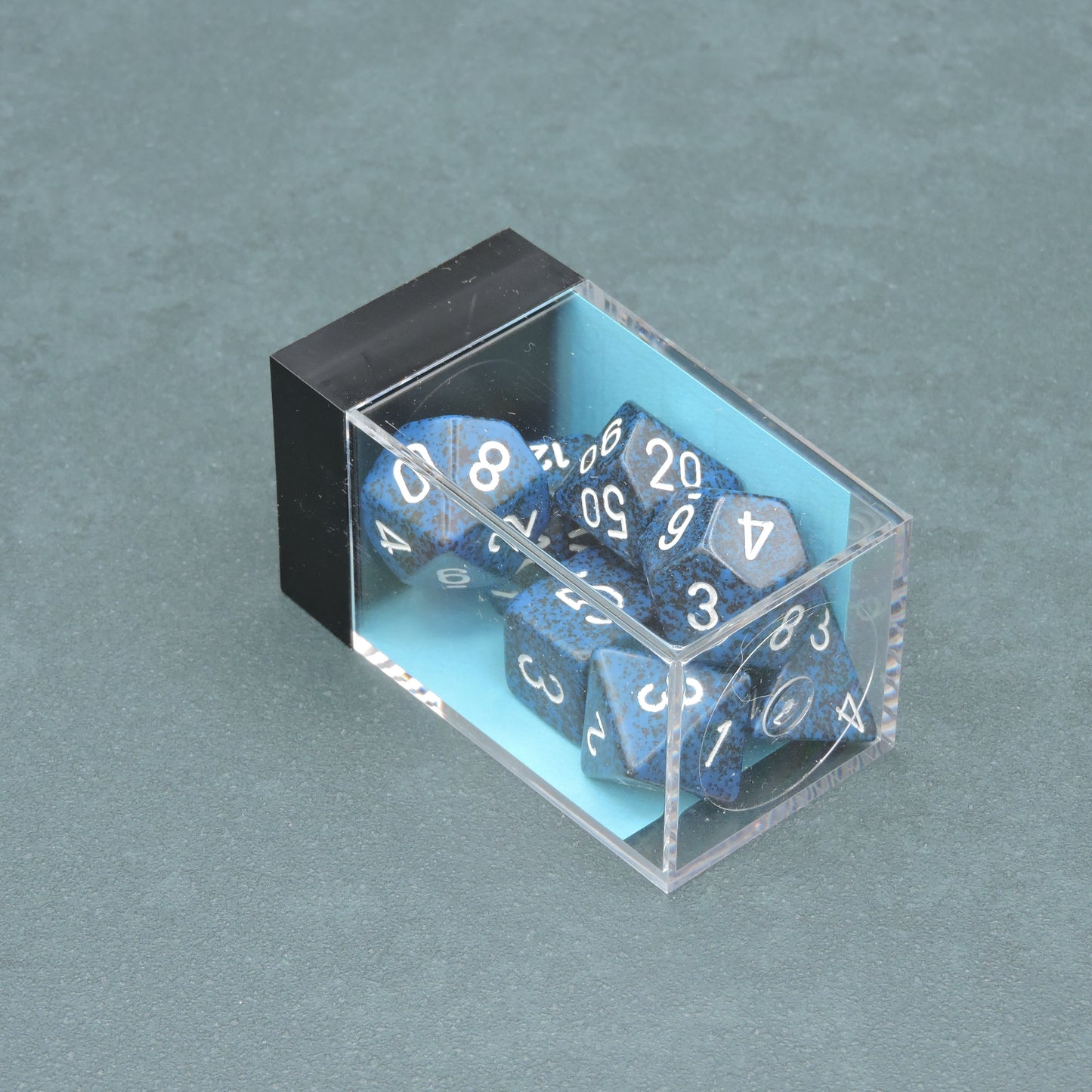 Stealth Speckled Polyhedral 7-die Set