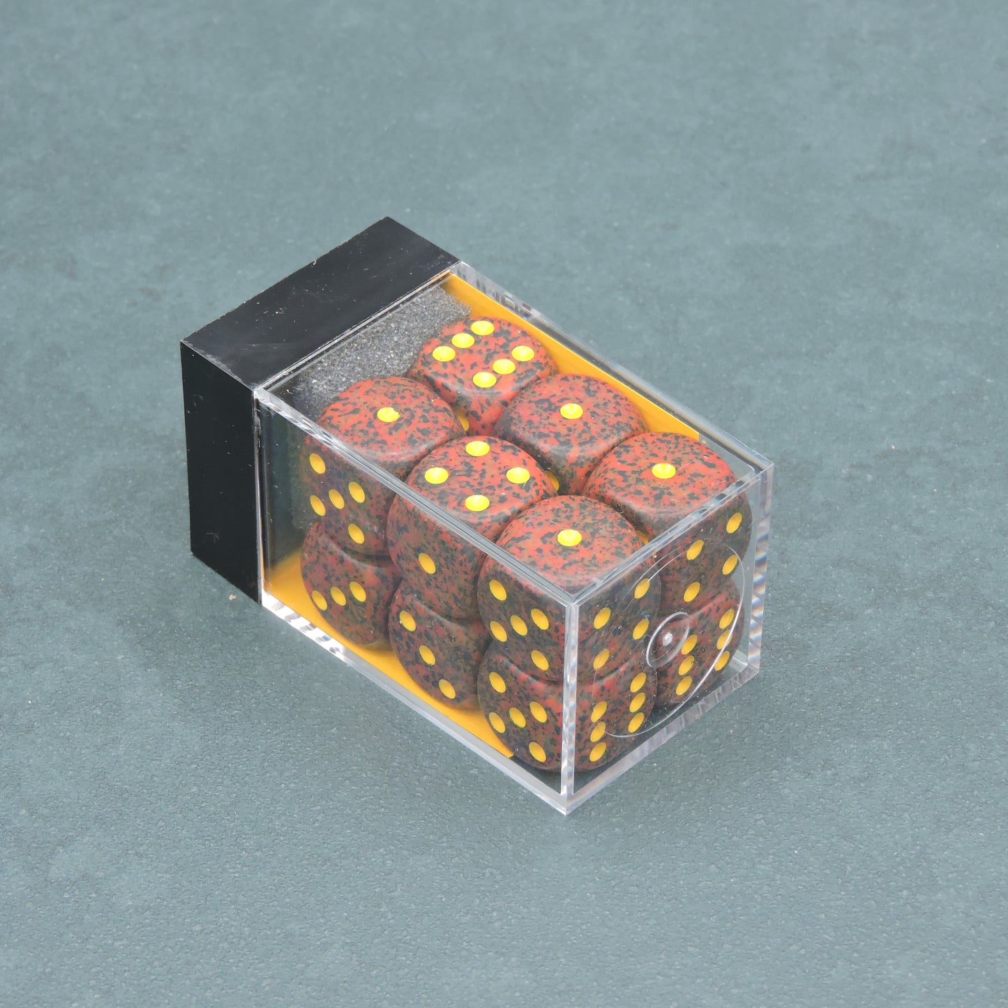 Mercury Speckled 16mm d6 Dice Block (12 dice)