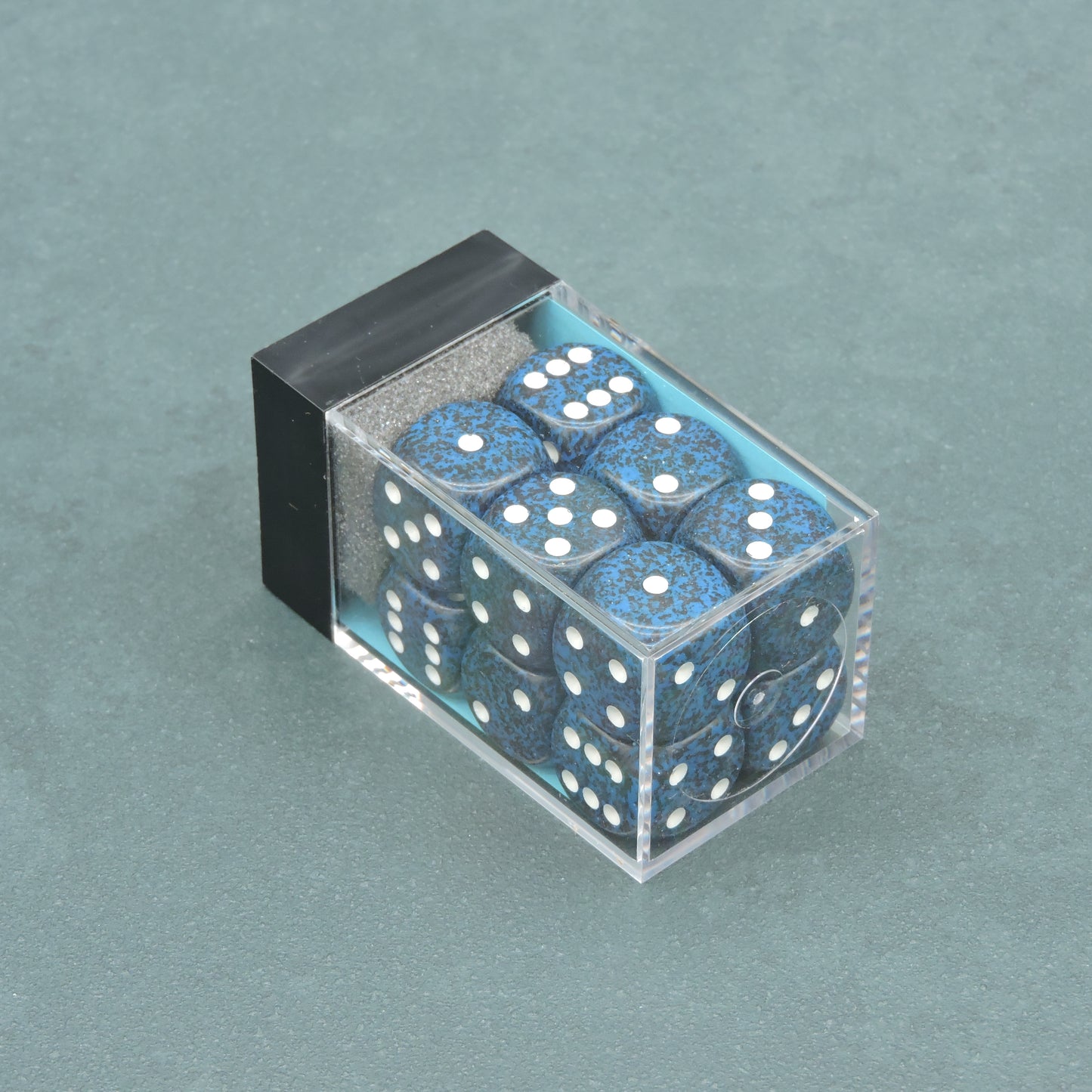 Stealth Speckled 16mm d6 Dice Block (12 dice)