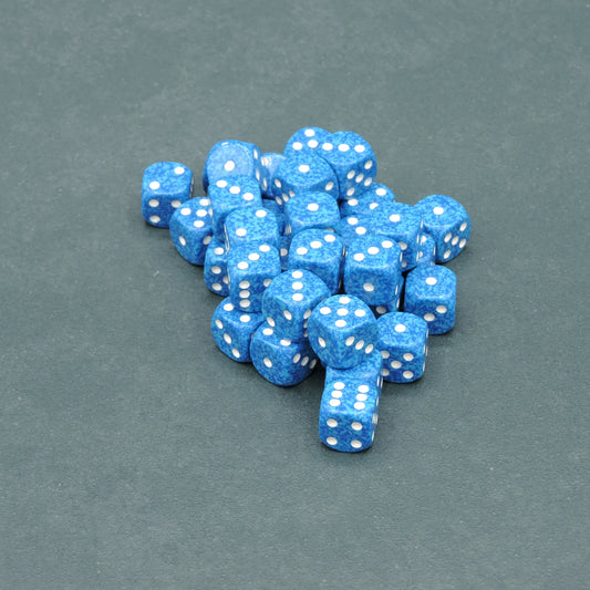 Water Speckled 12mm d6 Dice Block (36 dice)