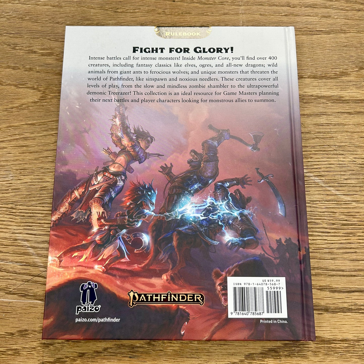 Pathfinder 2e Monster Core (sketch cover)