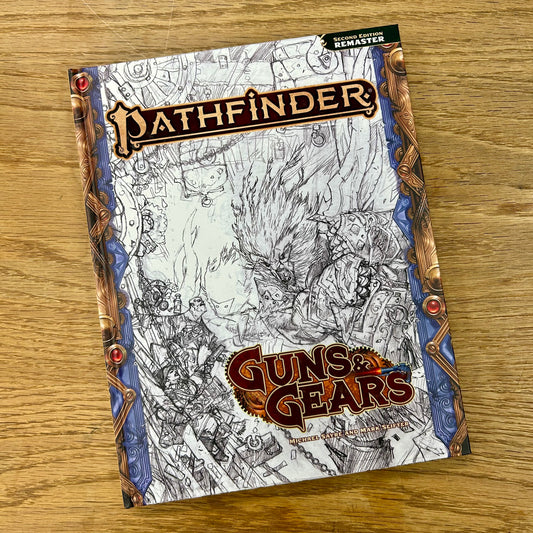 Pathfinder 2e Guns & Gears (Remastered) Sketch Cover