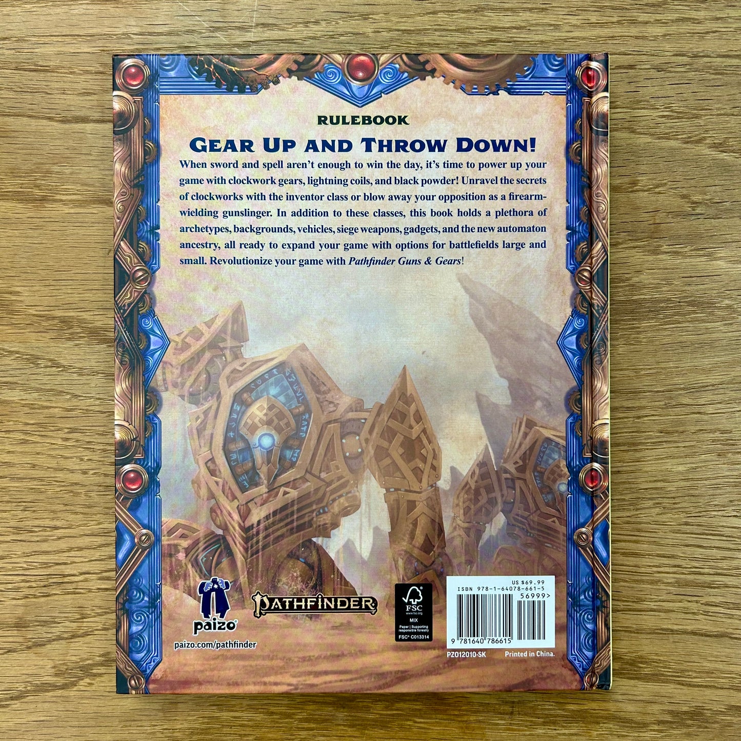 Pathfinder 2e Guns & Gears (Remastered) Sketch Cover