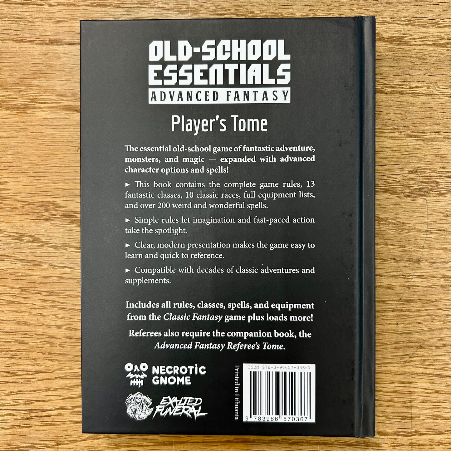 Old-School Essentials Advanced Fantasy: Player’s Tome