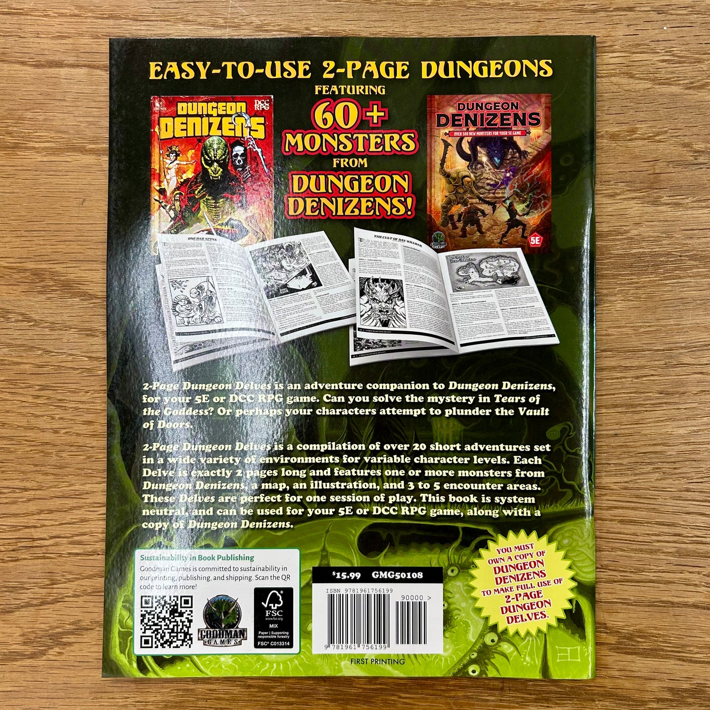 2-Page Dungeon Delves