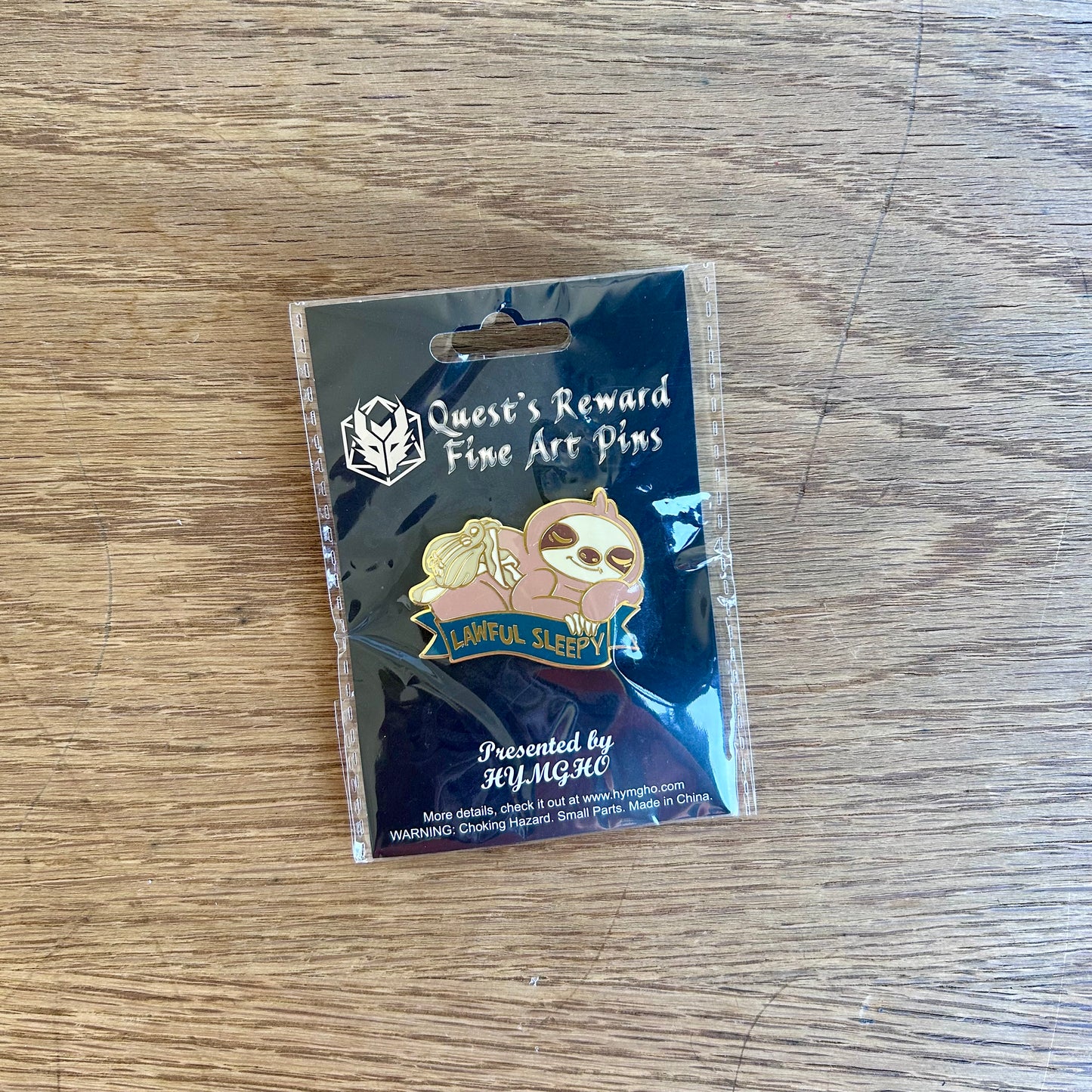 Lawful Sleepy Sloth Pin