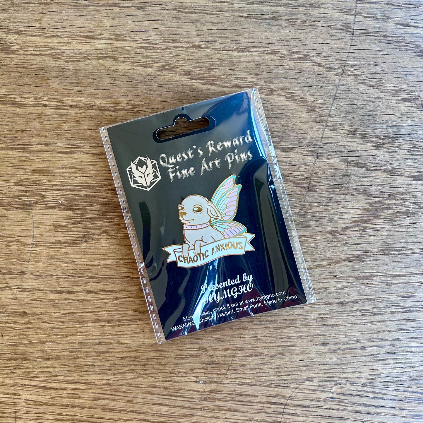 Chaotic Anxious Chihuahua Pin