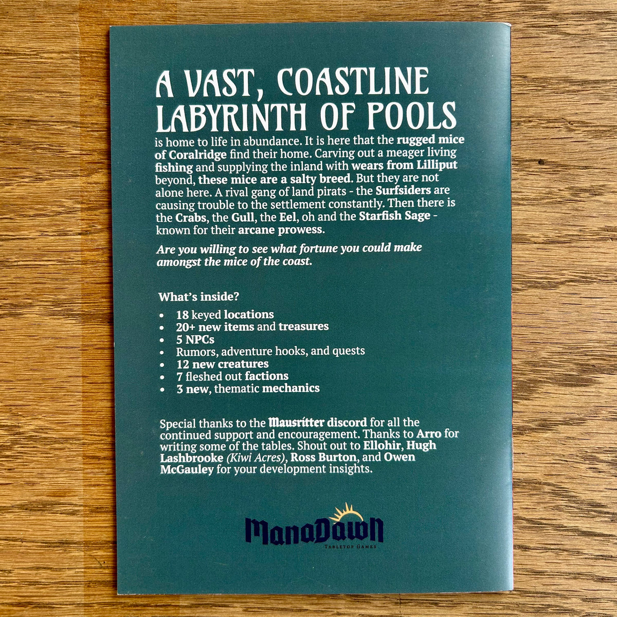 What lies within the pools which lie upon the shoreline?