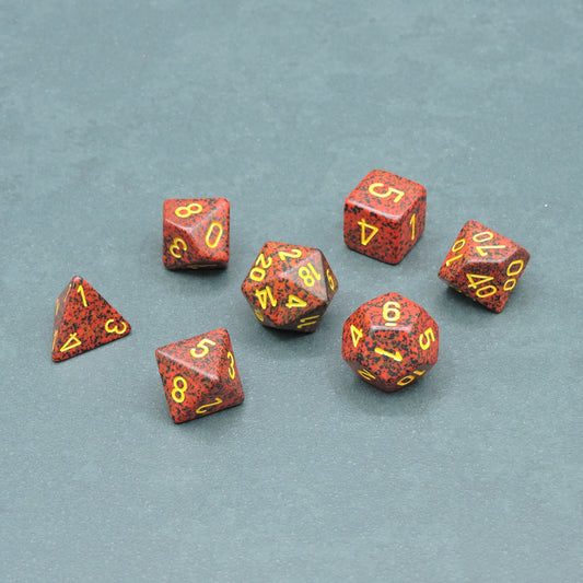 Mercury Speckled Polyhedral 7-die Set