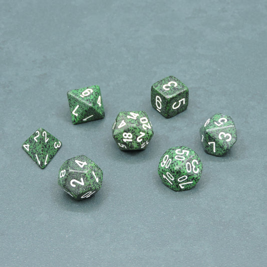 Recon Speckled Polyhedral 7-die Set