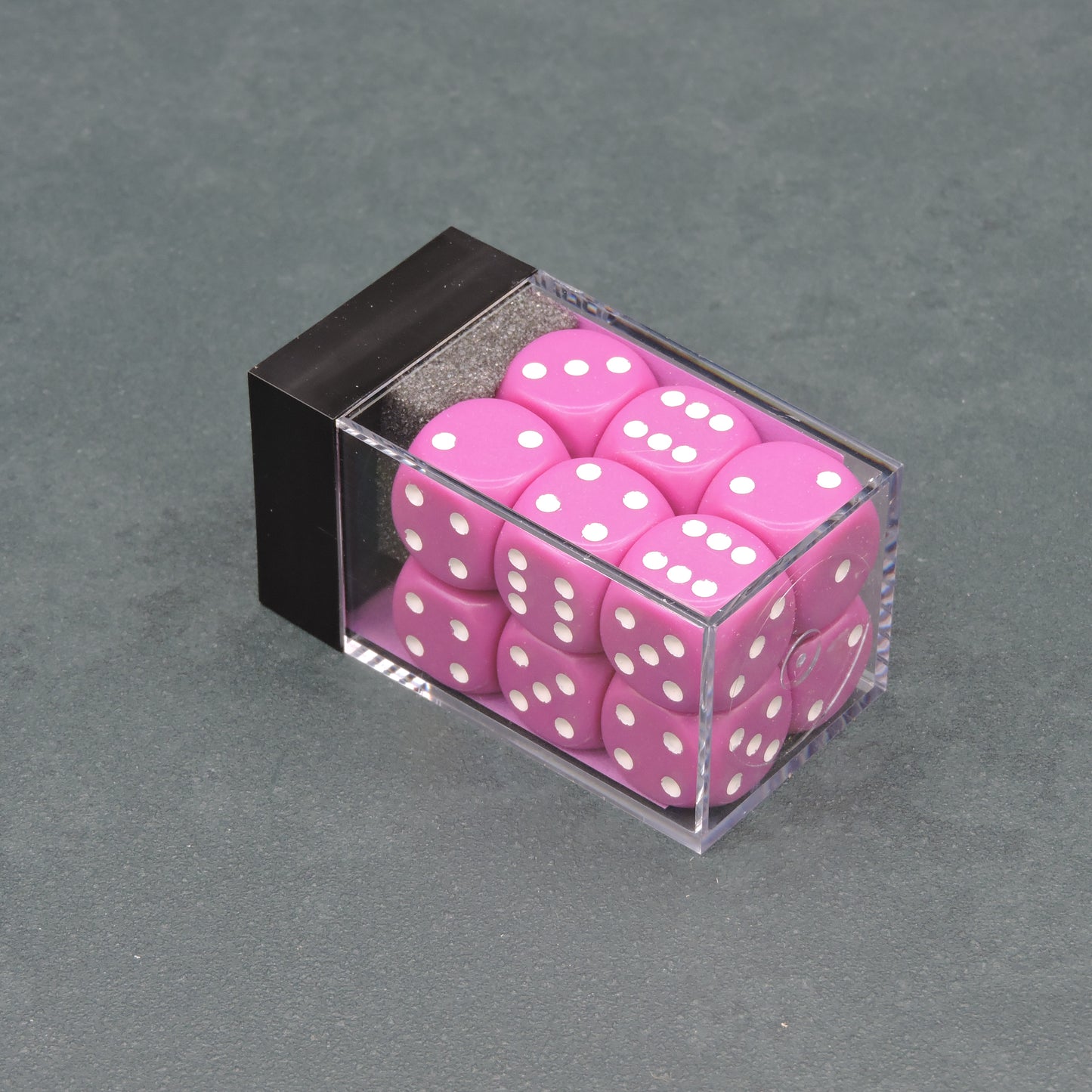 Light Purple w/ white Opaque 16mm d6 Dice Block (12 dice)