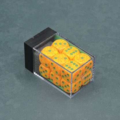 Lotus Speckled 16mm d6 Dice Block (12 dice)