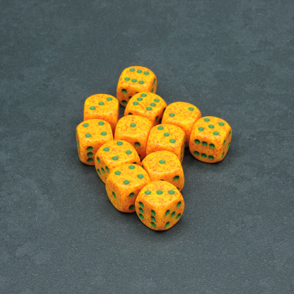 Lotus Speckled 16mm d6 Dice Block (12 dice)