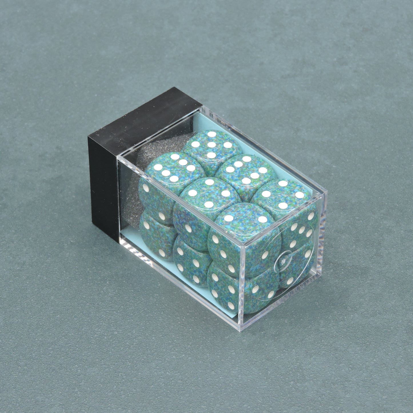 Sea Speckled 16mm d6 Dice Block (12 dice)