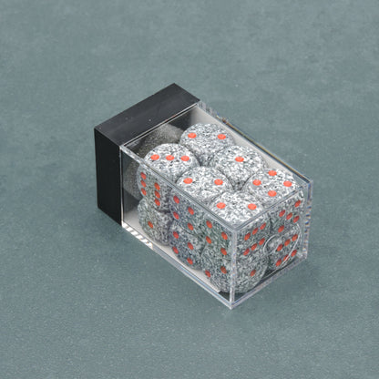 Granite Speckled 16mm d6 Dice Block (12 dice)