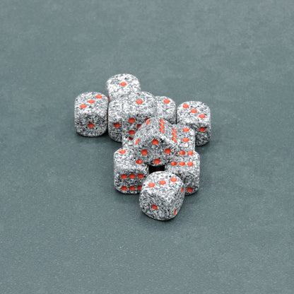 Granite Speckled 16mm d6 Dice Block (12 dice)