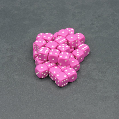 Light Purple w/ white Opaque 12mm d6 Dice Block (36 dice)