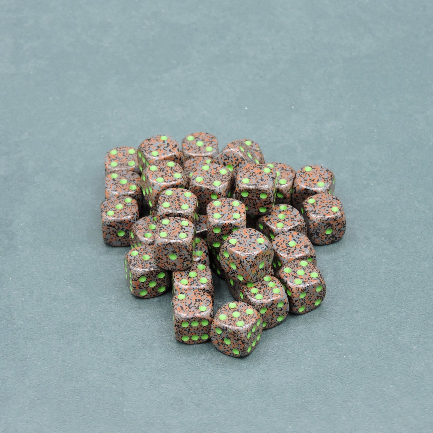 Earth Speckled 12mm d6 Dice Block (36 dice)