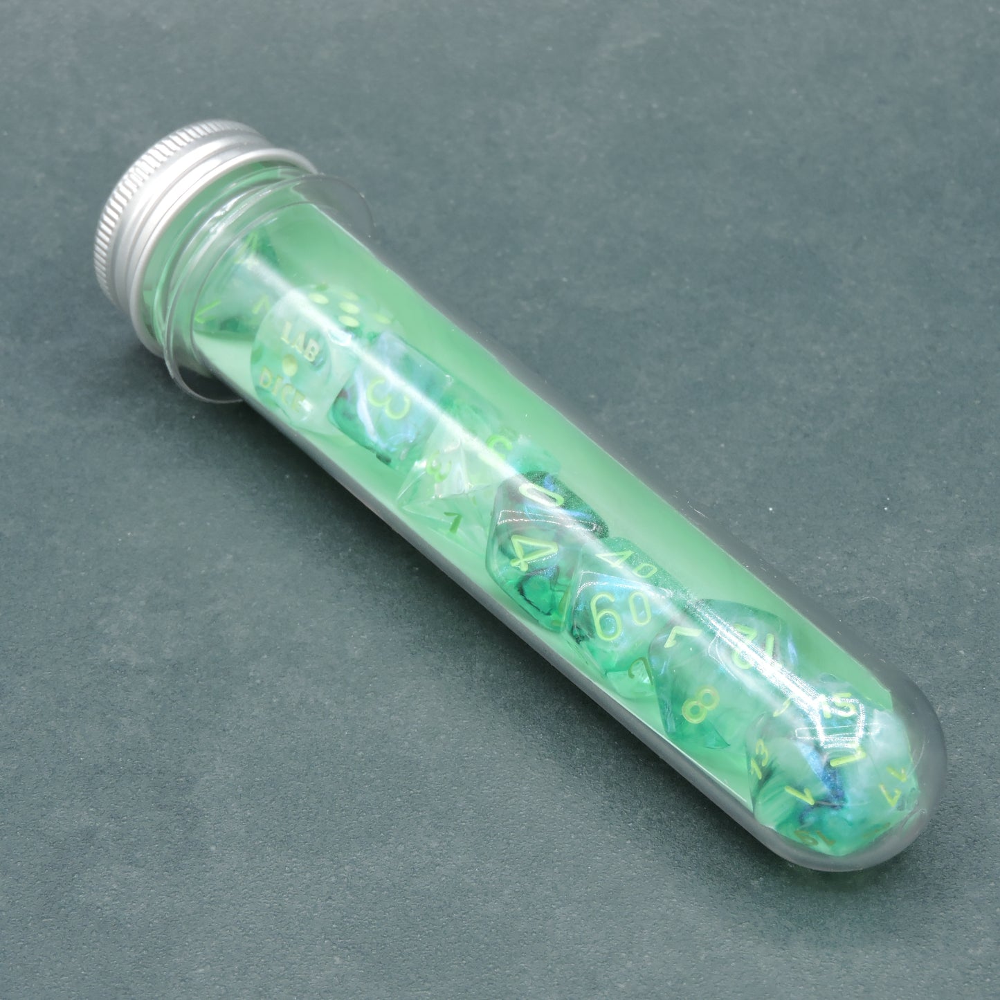 Kelp w/ light green Borealis Polyhedral 8-die Set