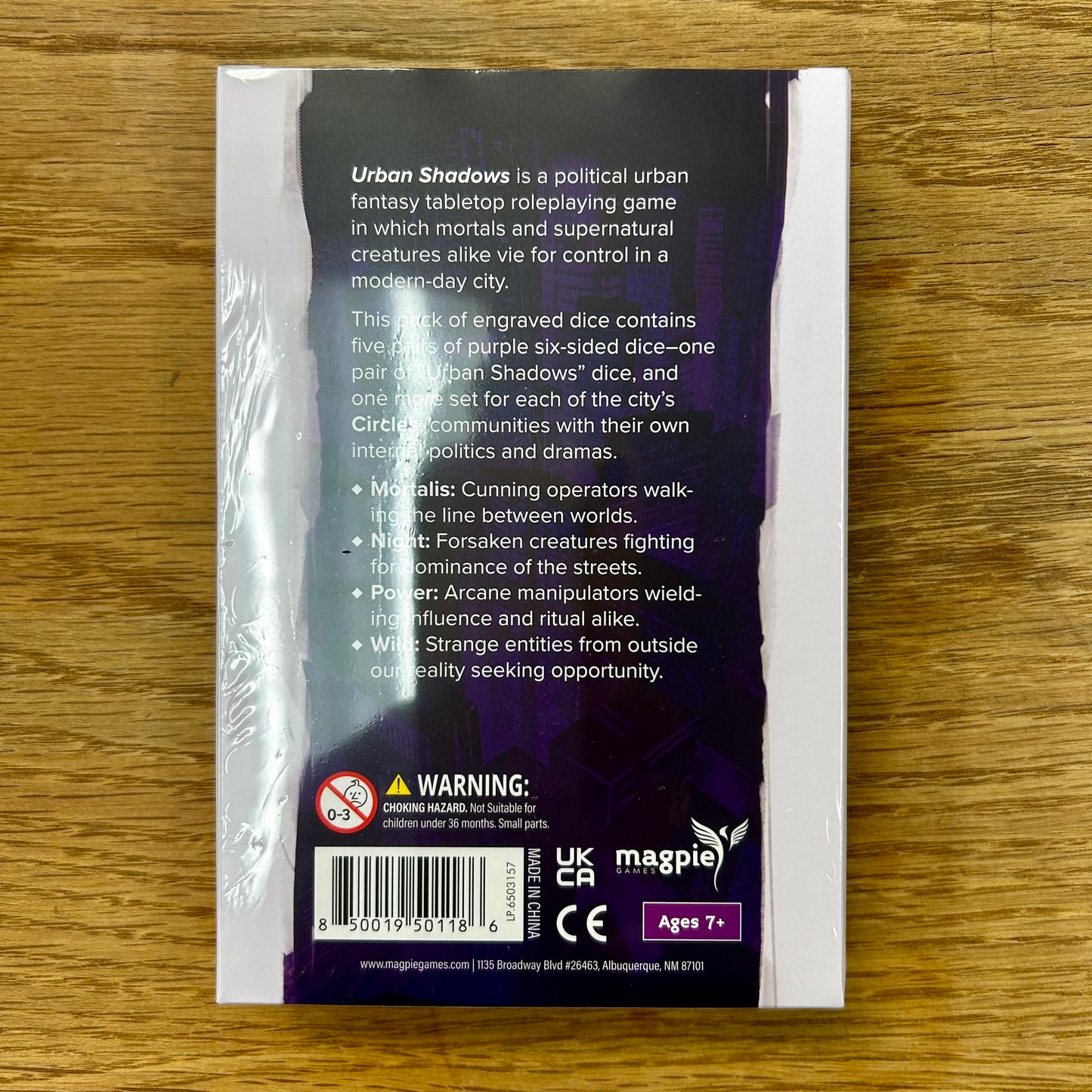 Urban Shadows 2e: Dice Pack
