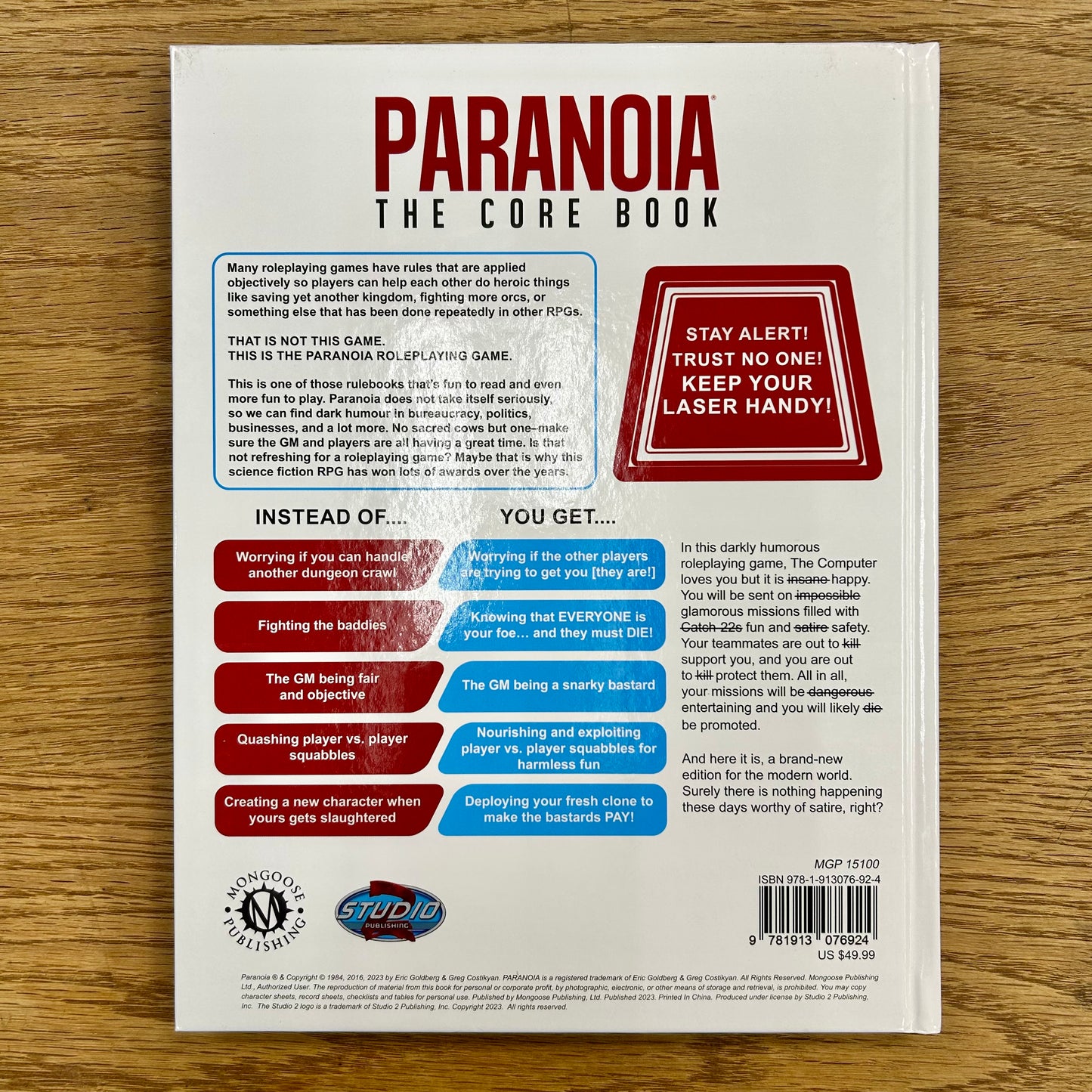 Paranoia: The Core Book