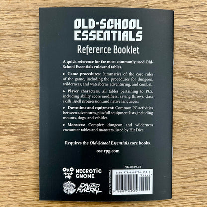 Old-School Essentials Reference Booklet