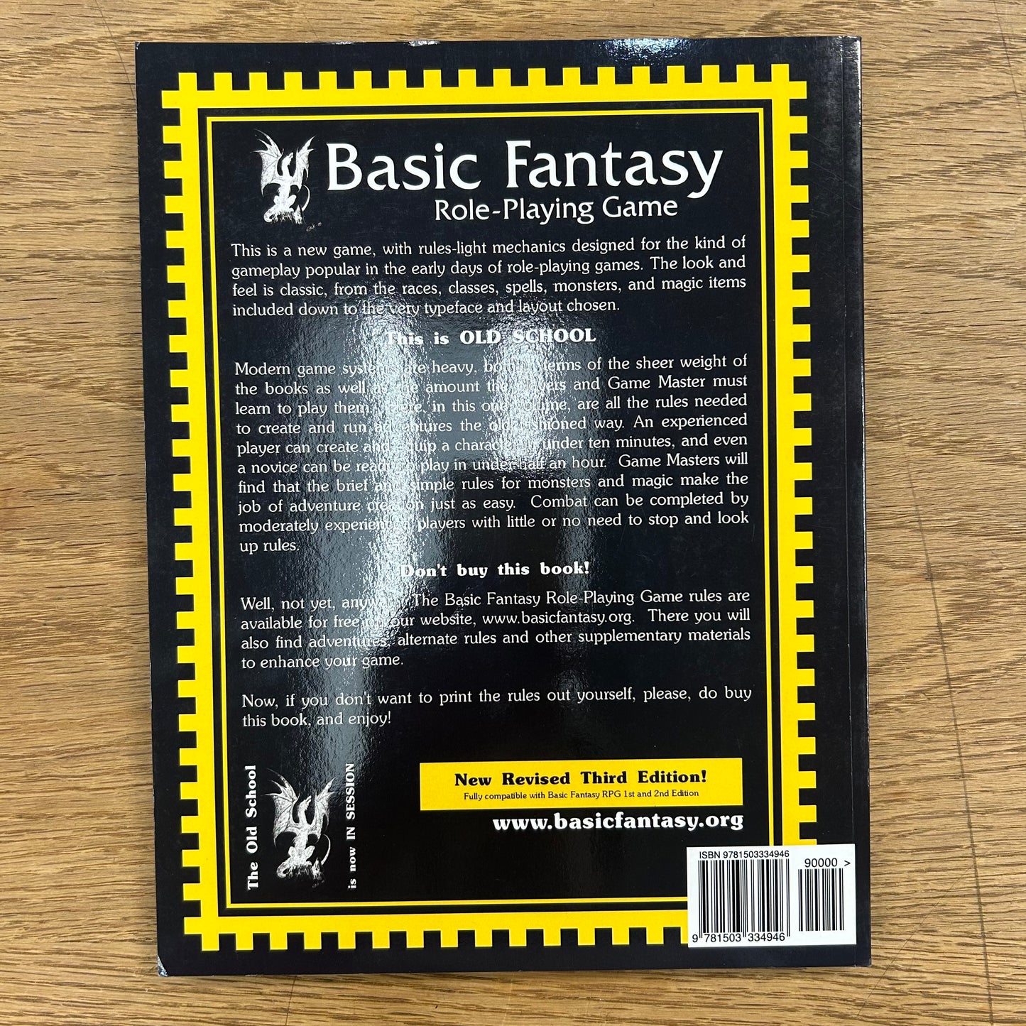 Basic Fantasy Role-Playing Game 3rd Edition