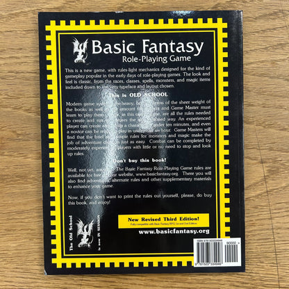 Basic Fantasy Role-Playing Game 3rd Edition