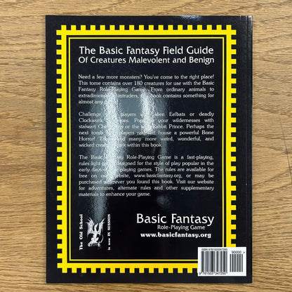 Basic Fantasy Field Guide of Creatures Malevolent and Benign