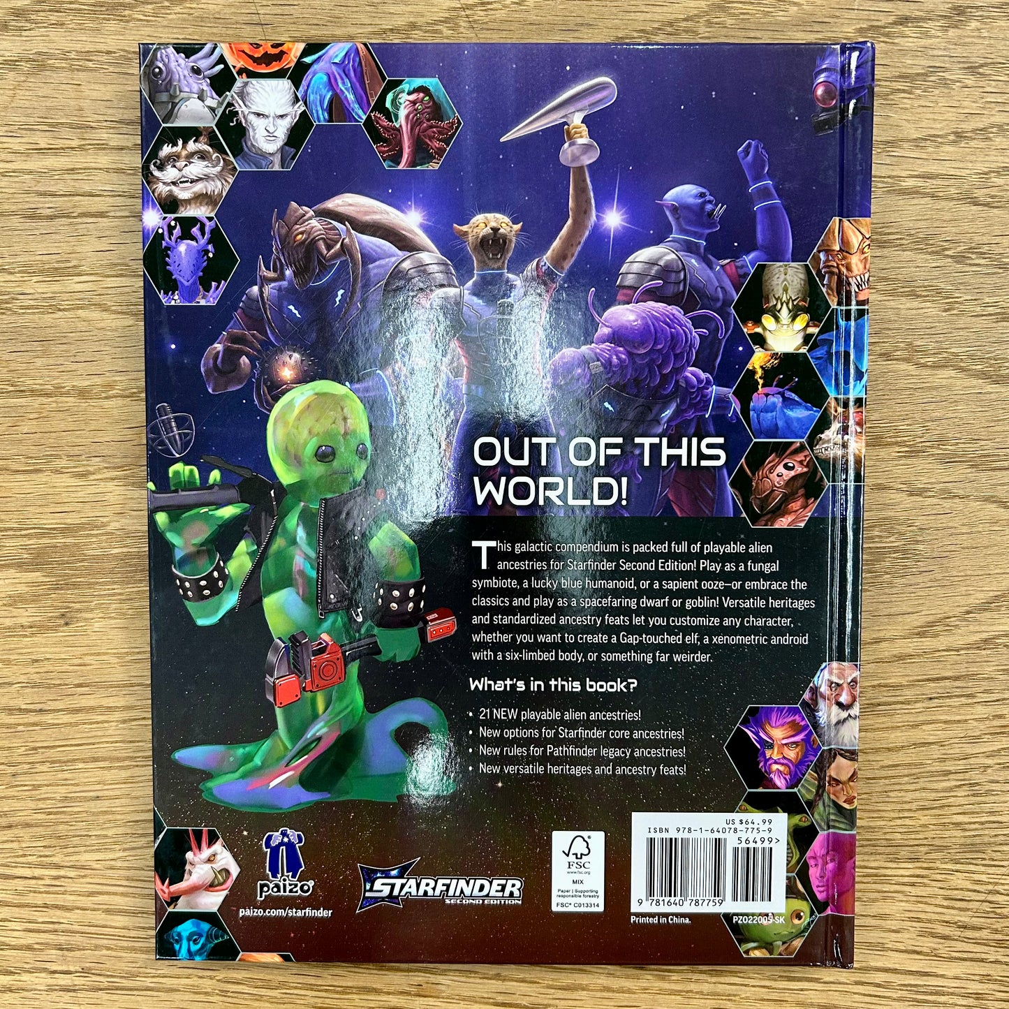 Starfinder 2e: Galactic Ancestries (retail cover)