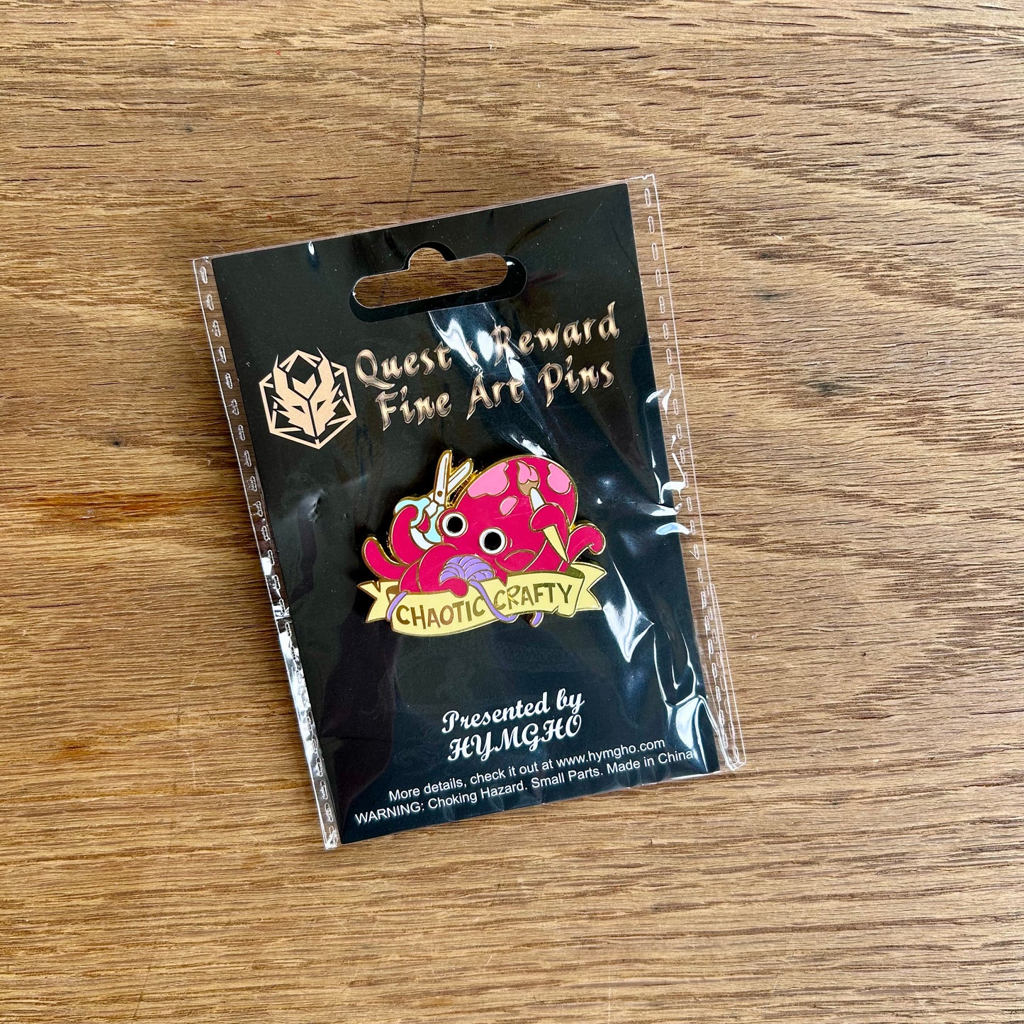 Chaotic Crafty Octopus Pin