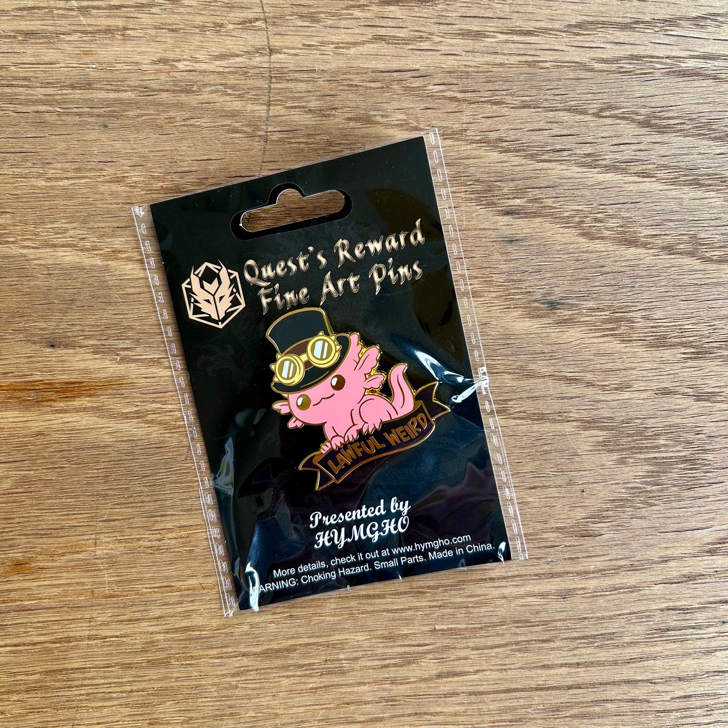 Lawful Weird Axolotl Pin