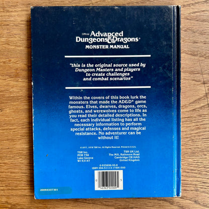 Advanced Dungeons & Dragons: Monster Manual