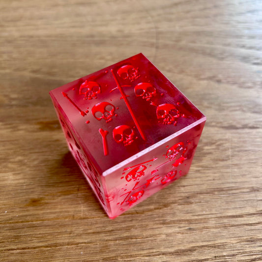 Gelatinous Cube Die (Blood Red)