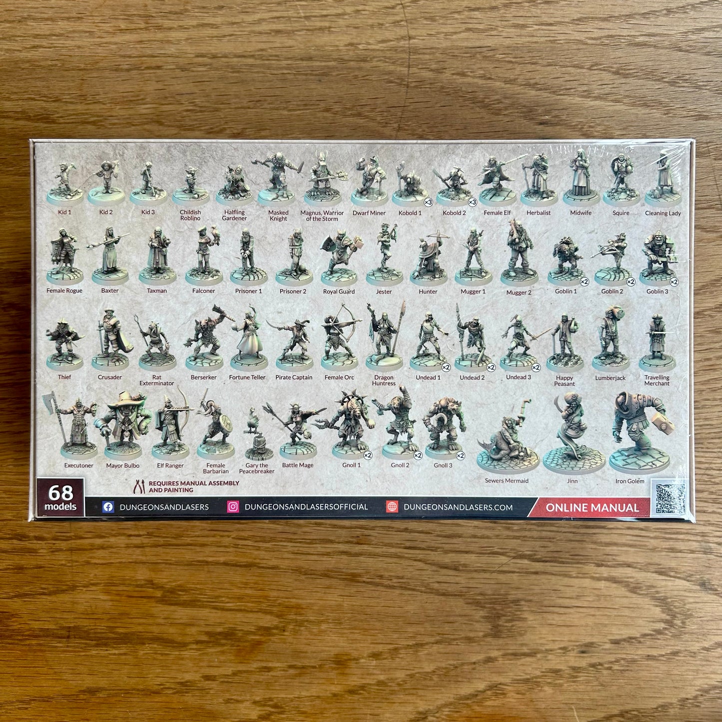 Dungeons & Lasers: NPC Miniature Pack